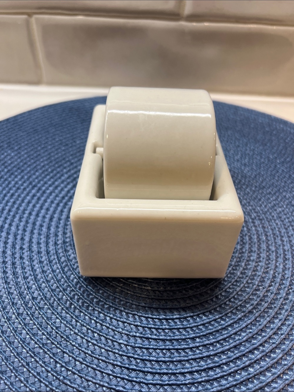 Vintage Office Senior Moistener Porcelain Stamp Envelope or Label Wetter